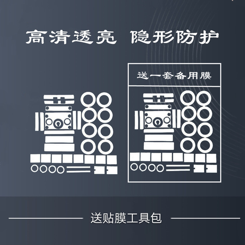 保护膜 适用于古驰 GGucci padlock包包五金贴膜  五金锁扣保护膜 - 图0