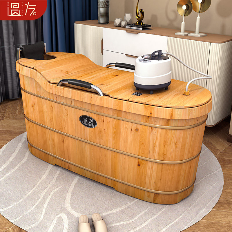 泡澡木桶浴桶家用全身大人汗蒸木桶洗澡桶加厚实木洗澡盆成人浴缸,淘宝优惠券,粉丝福利购,淘宝优惠卷