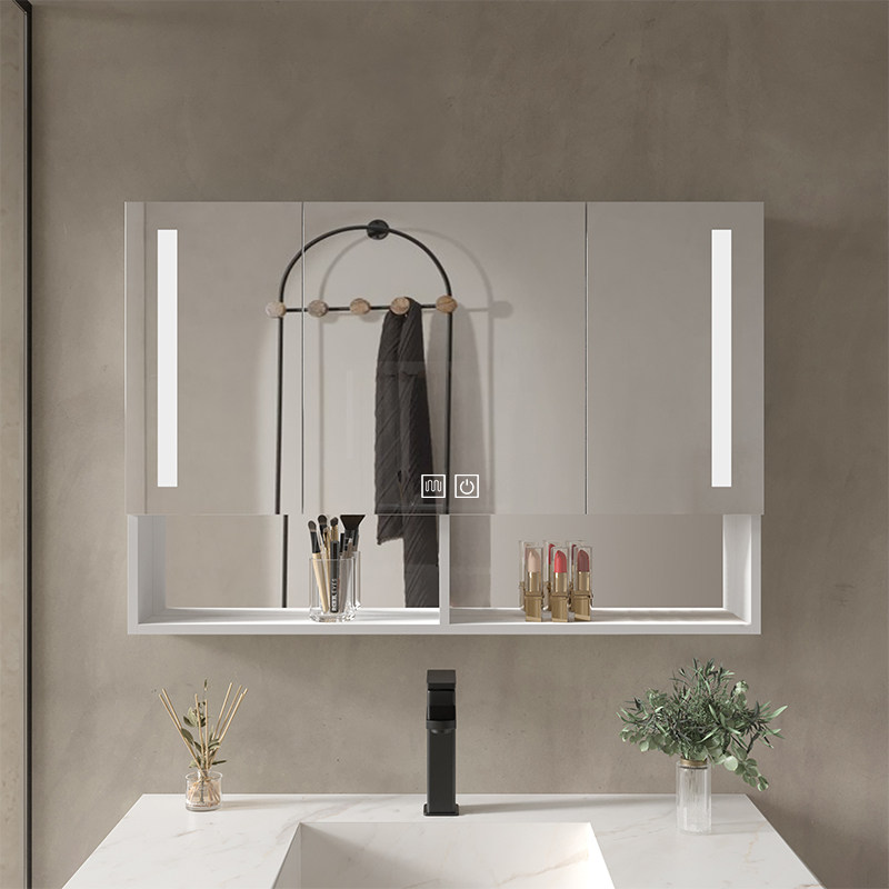 法安思浴室镜柜单独太空铝带灯镜子 法安思卡威德朗浴室镜柜