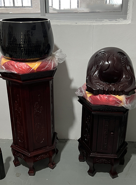 大法器铜磬木鱼铃鼓套装