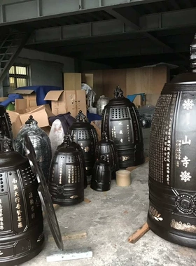 台湾法器青铜钟寺院钟鼓楼撞钟报钟青铜铸造铜钟钟尺寸齐全