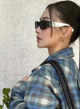 小香家熊猫黑白拼色镜腿猫眼网红