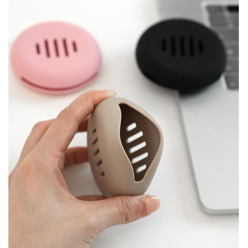 粉扑收纳盒硅胶透气防尘收纳包化妆粉扑专用旅行盒保护套便携轻便 - 图2