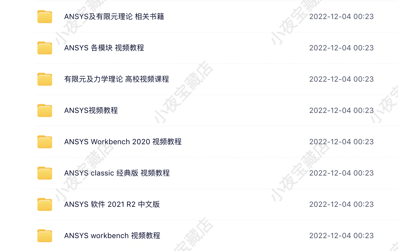 ANSYS教程视频Workbench/Fluent仿真机械结构有限元分析实例详解 - 图1