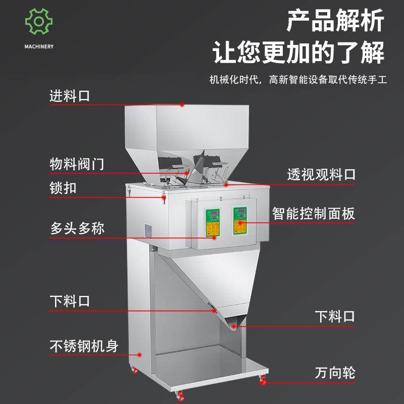 全自动分装机大定量称重机颗粒粉末包装机茶叶大米五谷杂粮灌装机,淘宝优惠券,粉丝福利购,淘宝优惠卷
