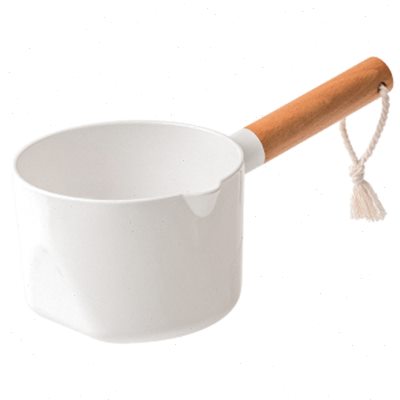 LEYIX 加厚日式水瓢厨房舀水家用塑料水瓢榉木勺子耐摔带绳收纳 - 图2