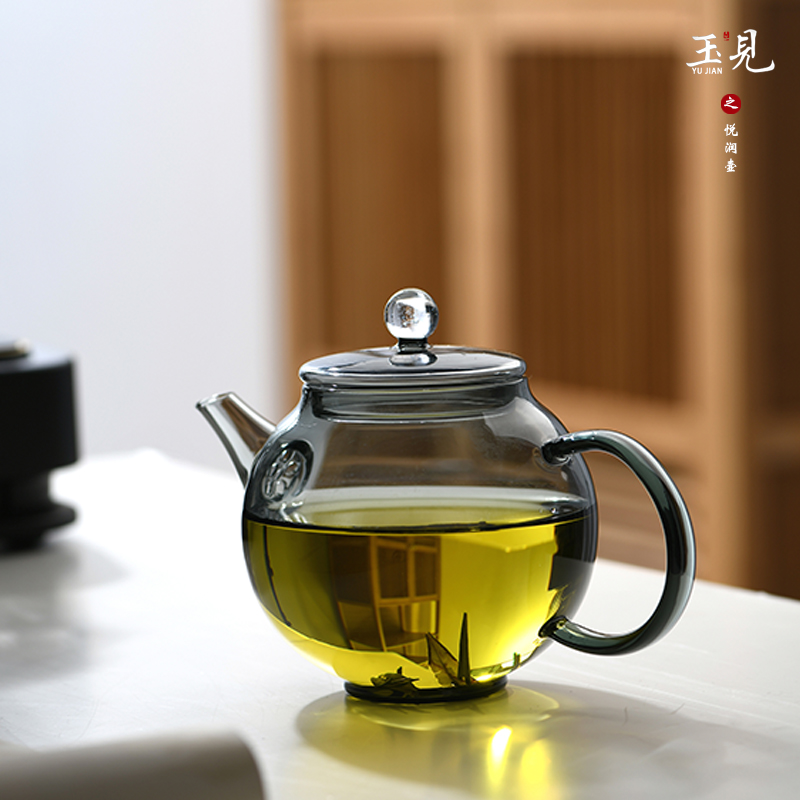 北大史玉见高端玻璃泡茶壶星空小号过滤一体绿茶壶精致功夫茶具