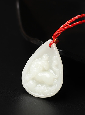 十二生肖守护神和田玉本命佛吊坠