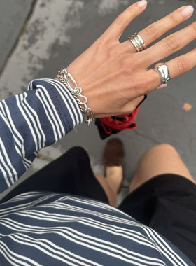 韩国小众设计球形开口戒指