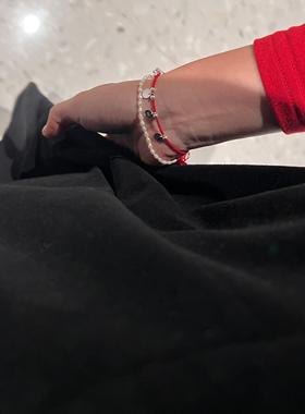 925银新年红绳手链日系