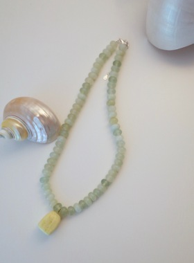 原创设计青提柠檬玉石小众时髦女