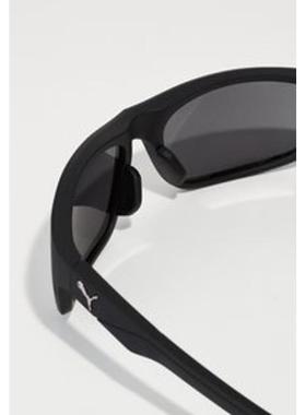 代购彪马（PUMA）方形镜框深灰绿镜片防紫外线便携袋男士成人太阳