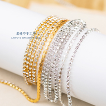 2mm3mm Drilling Chain Method Embroidery Round Drill Chain Handmade Material Embroidery Accessories Claw Hand Stitch Drilling Close Chain