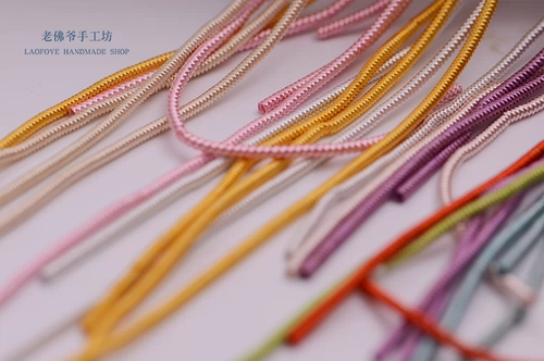 1,5 мм закрученная шелковая шелковая индийская шелковая линия вышива