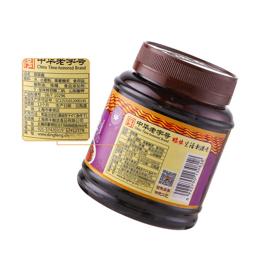 鼎丰甜面酱500g/瓶x6瓶拌面酱炸酱面酱蘸酱调料酱调味酱 上海特产 - 图2