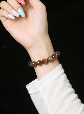 十字星光香槟黑金骨干手链