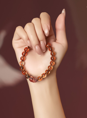 女紫水晶天然水晶貔貅手链手串