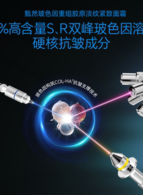 【双11加购】甄然30%玻色因溶液重组胶原淡纹紧致面霜15g抗皱修护