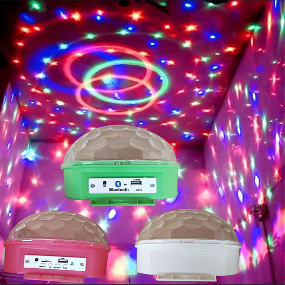 9 color bluetooth voice controlled magic ball ktv flash light with excellent price
