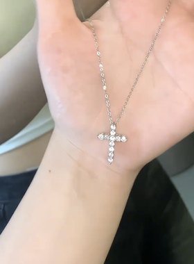 十字架项链女2022新款轻奢小众