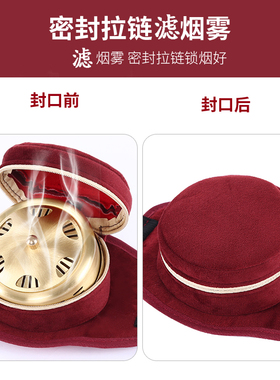 复古花边滤烟布套温灸器热敷包袋