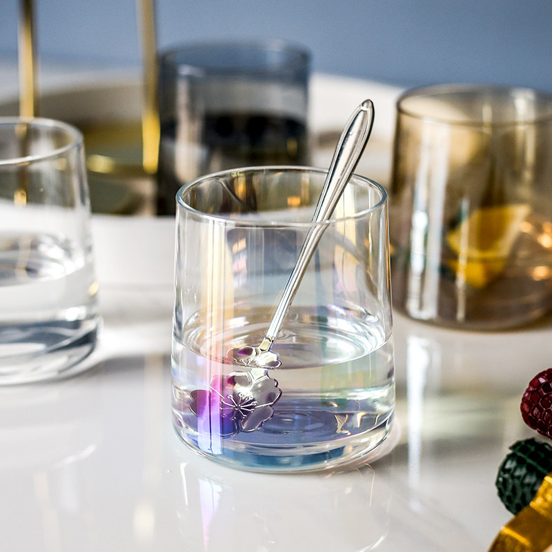 李 琪推荐 高颜值ins韵彩玻璃杯 热品库 性价比省钱购