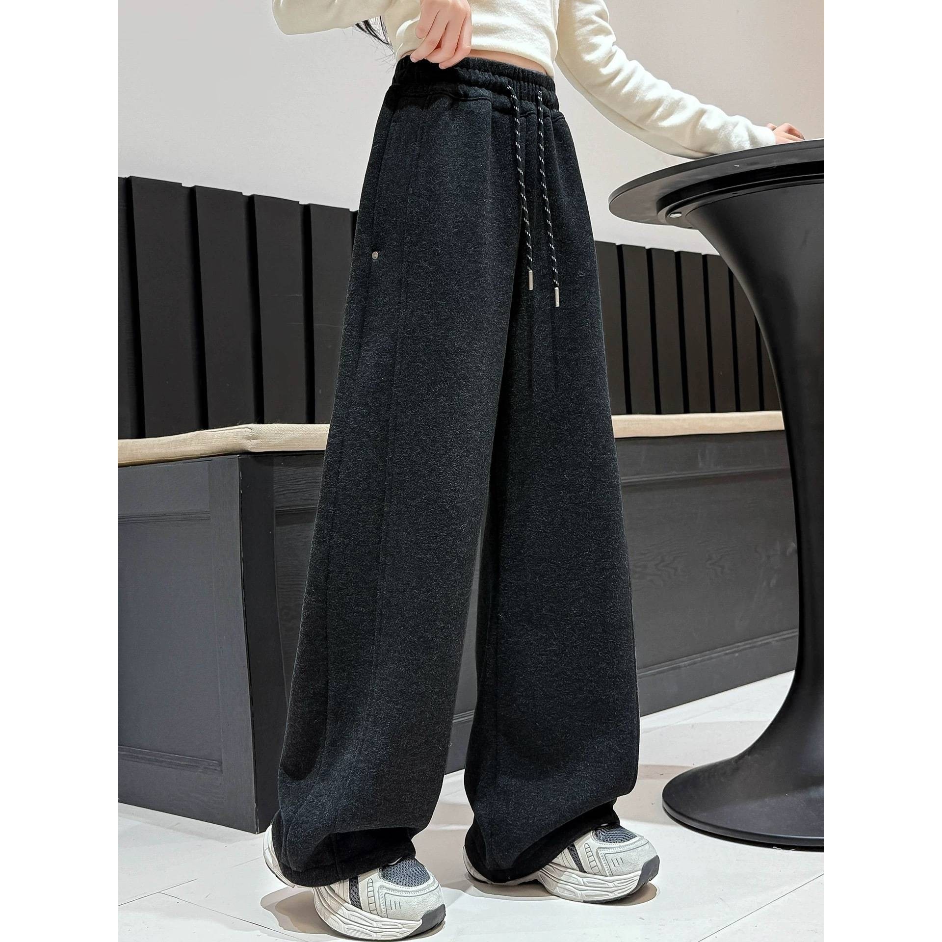 专柜品牌女童加绒裤子2025新款秋冬女孩超好看卫裤儿童大童冬季加,淘宝优惠券,粉丝福利购,淘宝优惠卷