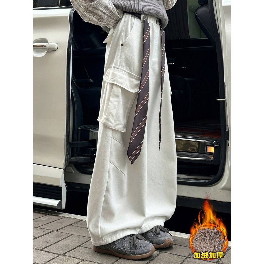 专柜品牌女童工装裤秋冬儿童加绒裤子女大童阔腿裤冬季加厚女孩运,淘宝优惠券,粉丝福利购,淘宝优惠卷