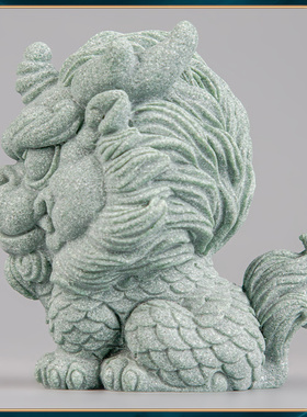 逗兽记青砂石桌面摆件茶宠摆件