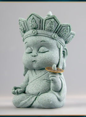 器物志青砂石摆件国潮桌面茶宠