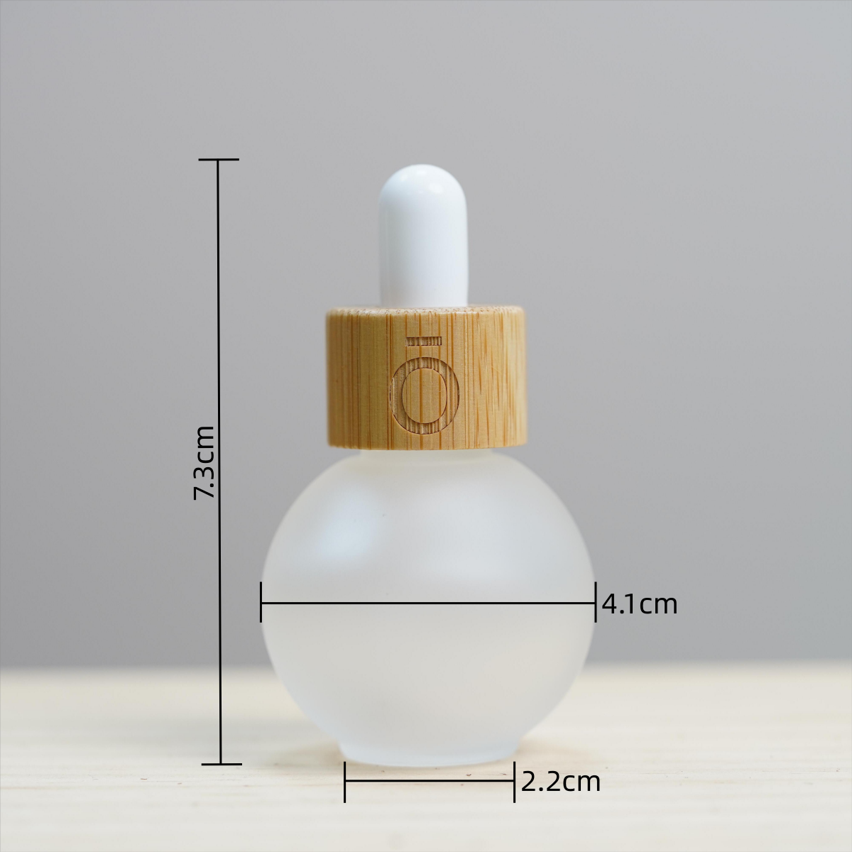 20ml可爱圆顿顿竹盖精华液精油调配胶头滴管精油磨砂分装瓶调配瓶-图0