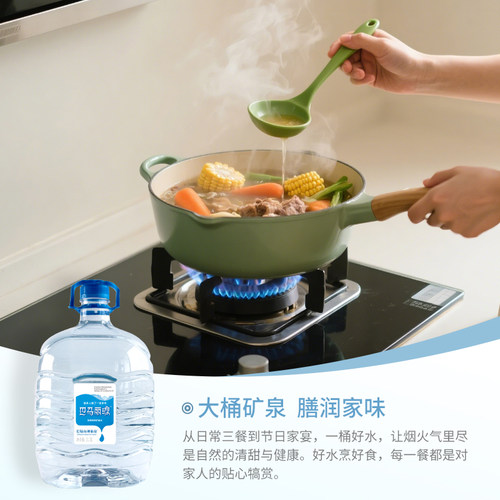巴马丽琅神仙泉11.3Lx1瓶x5箱一次性大桶装巴马天然矿泉水整箱 - 图0