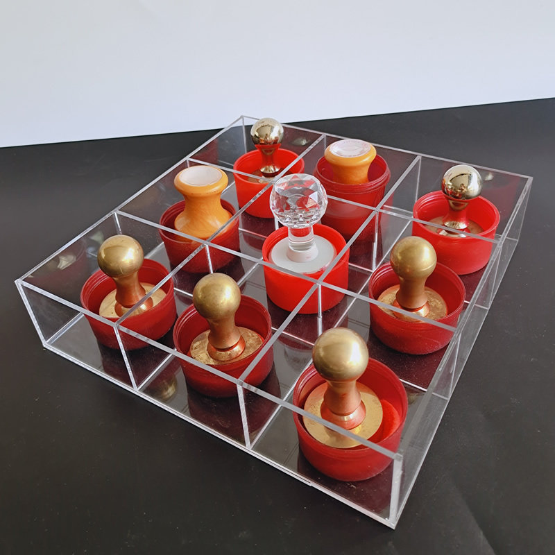 亚克力印章盒子收纳透明公章整理盒多格私章存放盘办公用品陈列架,淘宝优惠券,粉丝福利购,淘宝优惠卷