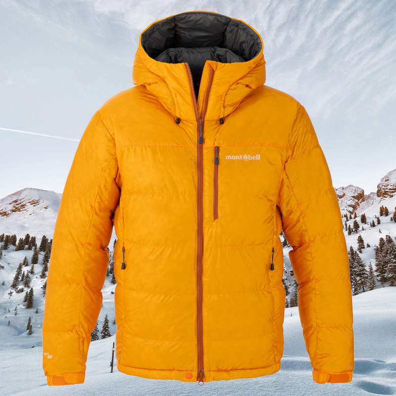 montbell日本2025年秋冬新款户外运动休闲保暖男款羽绒服连帽外套