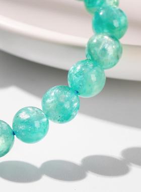 2026晶东珠宝 水晶手链天然爆闪7A级蓝色祖母晶单圈时尚百搭手串