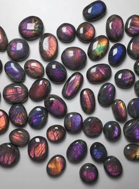 2026紫光拉长石把玩原石矿石香薰扩香鱼缸花盆摆饰厂家蓝水晶裸石