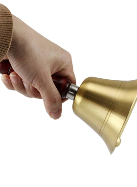 黄铜手摇风铃手把件工艺品门饰