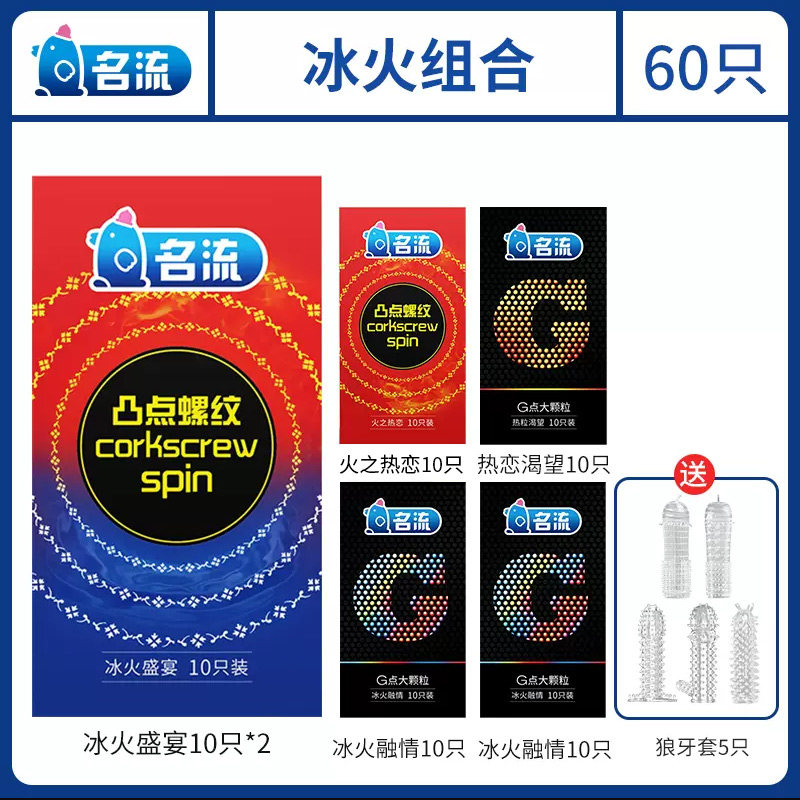 Mingliu Ice & Fire Textured Condoms detail 4