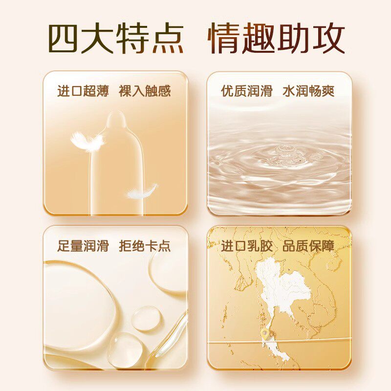 Gold Ultra Thin Condoms detail 2