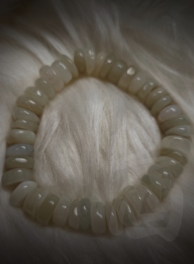 酋长摆摊   轻体小籽·   天然和田玉原石随型手串