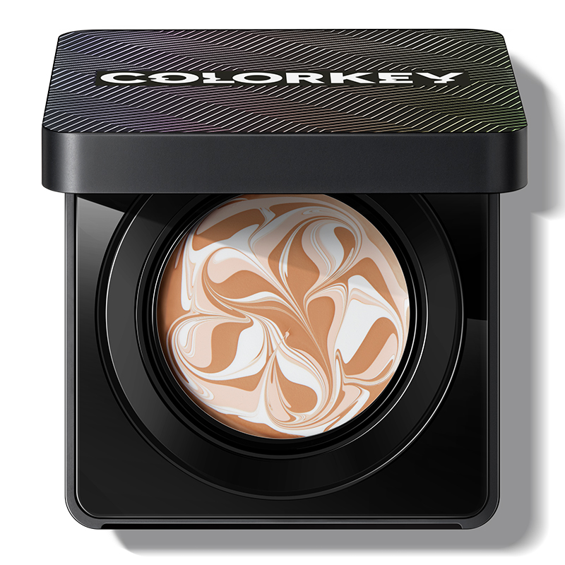 colorkey旗舰店colorkey珂拉琪玻尿酸爆水珠气垫粉底液膏持久保湿遮瑕干皮BB霜女3