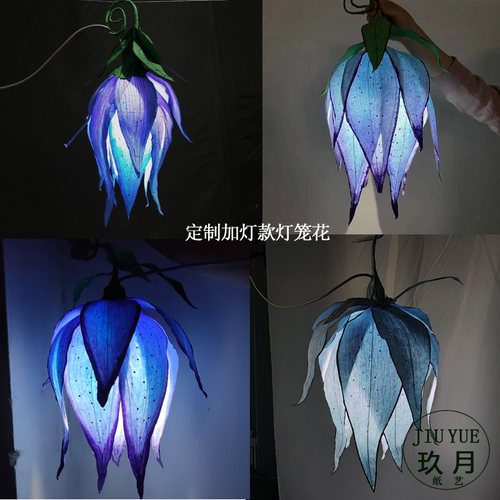 玖月纸艺 大型婚庆纸花橱窗装饰舞台美陈点布置立体花来图定制 - 图3