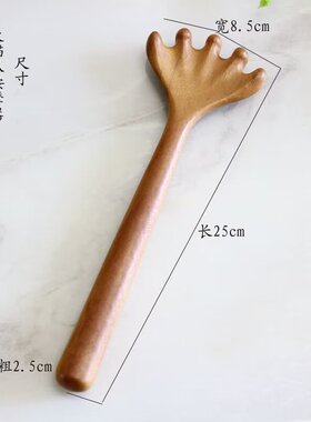 眼部拨筋宽齿点穴檀木头皮经络梳
