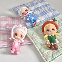 Korean Ins Style Striped Cotton Pineapple Lattice Cup Mat Swing Pat props atmosphere Home Good Things