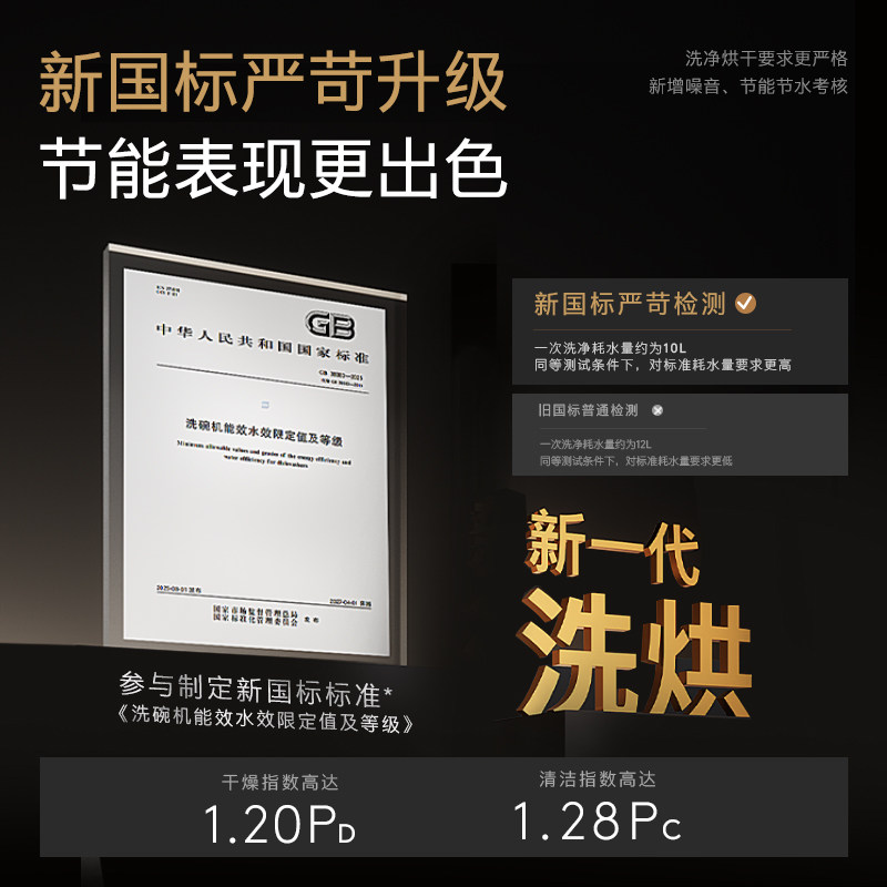 COLMO黑珍珠洗碗机C3Max新一级家用嵌入式24套全自动仿生手洗消毒