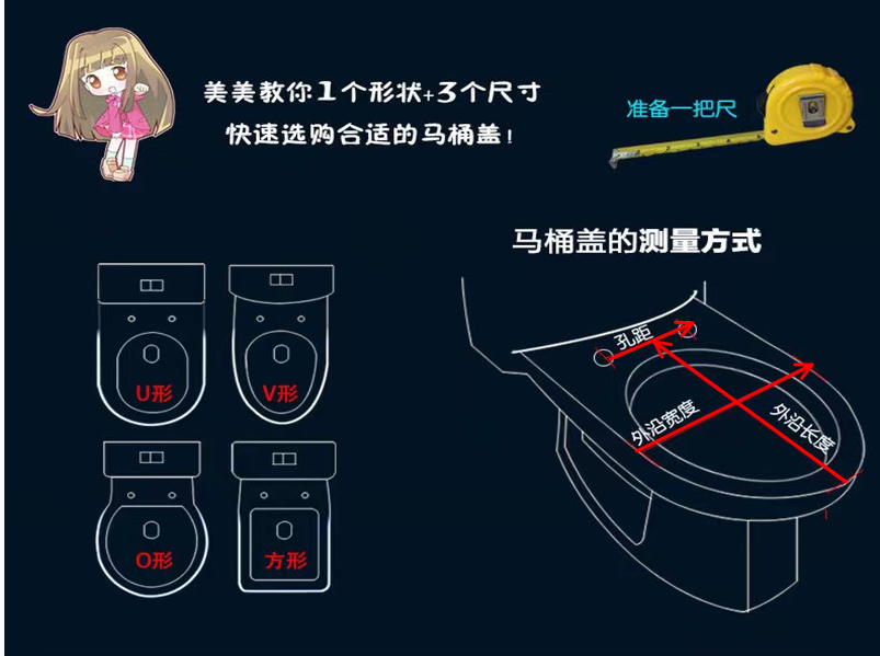 适用航标马桶盖家用坐便盖马桶圈坐垫盖子加厚坐厕缓降老式座圈板-图0