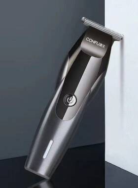 官方正品康夫LED显示家用理发器复古油头电推剪雕刻推子光头机T12