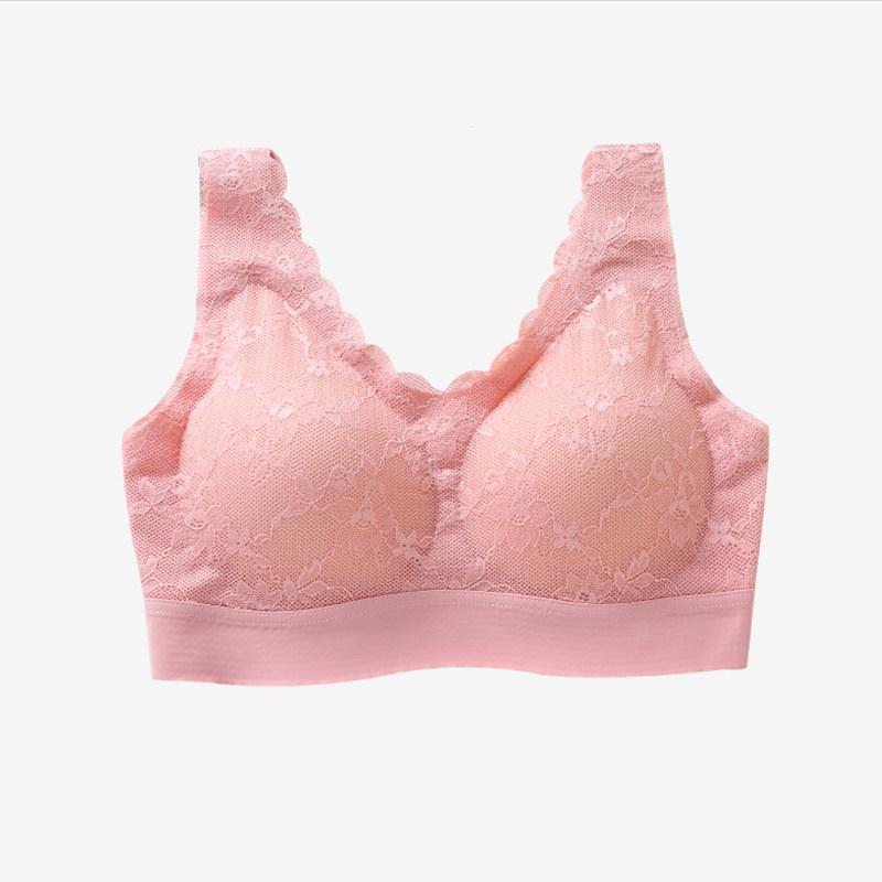 泰国乳胶内衣女无钢圈运动美背文胸 贞伊文胸