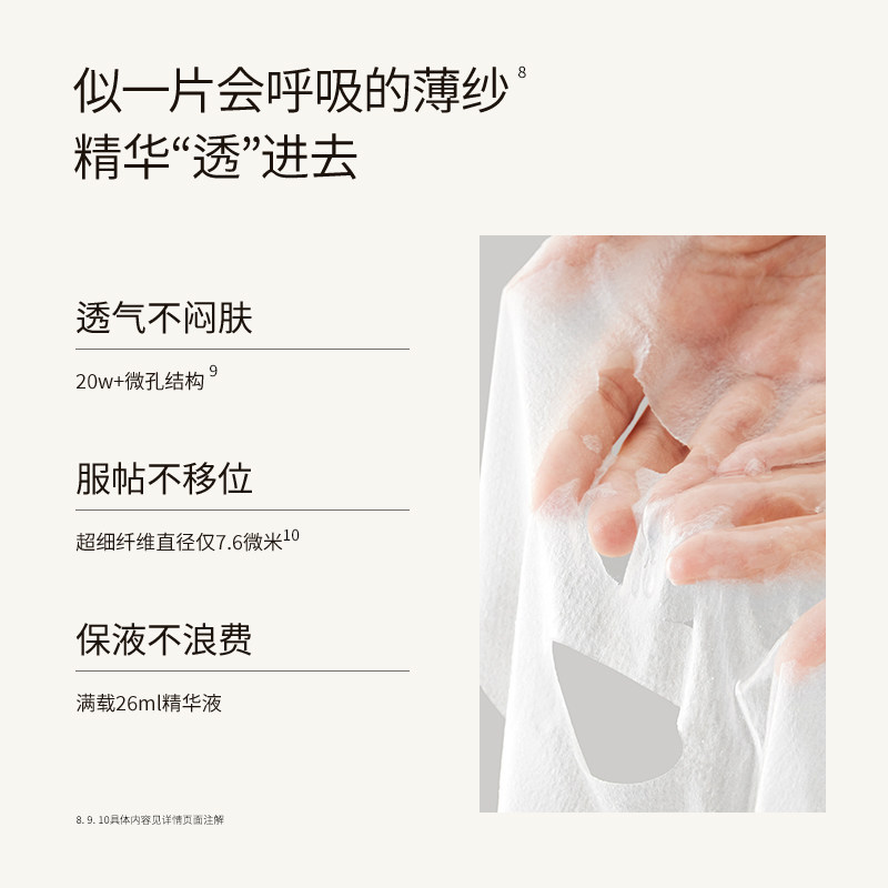 LAN兰小白膜保湿补水温和改善暗哑精华油油敷伴侣贴片面膜男女