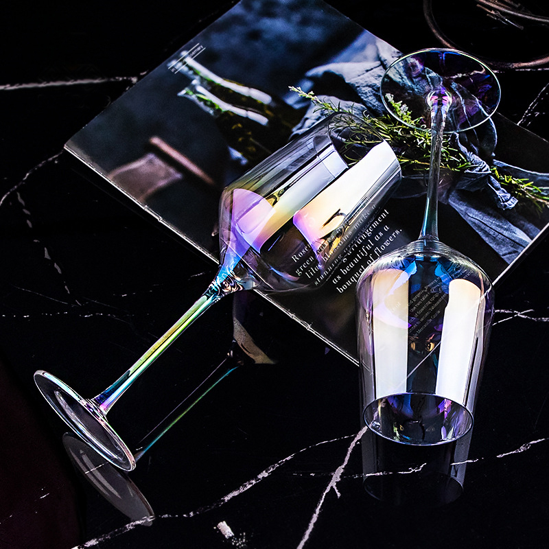 红酒杯套装家用醒酒器水晶玻璃葡萄酒创意个性高档奢华高脚杯酒具 - 图0